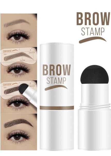 Kyahbeaute- Brow Stamp Eyebrow Stamp Stencil Kit with Reusable Eyebrow Stencil Kit