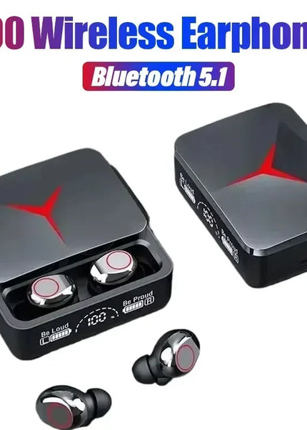 TWS M90 Wireless Headphones Gaming Earphone Bluetooth 5.3 Sport Earbuds with Mic Wireless Headset For iPhone 16 15 14 13 Xiaomi