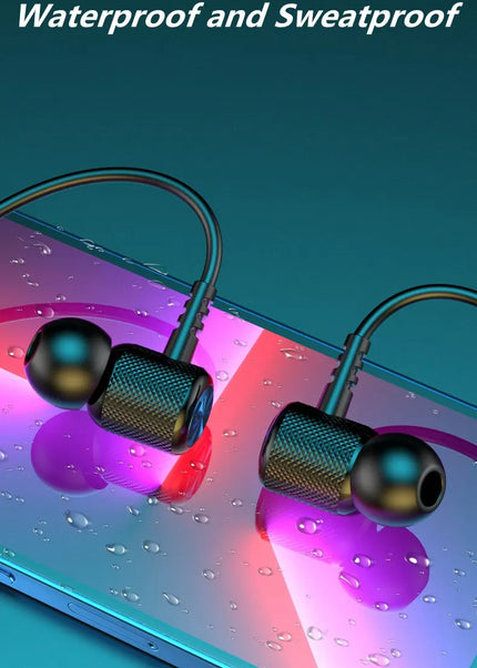 Wireless Headphones Bluetooth 5.0 Neckband Earphones Silicone Hifi 9D Stereo Sports Headset Halter Waterproof Magnetic Earbuds