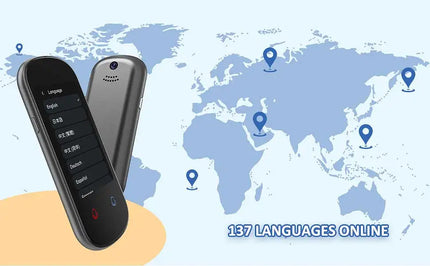 Z2 Instant AI Voice Translator Portable 3.1 inch Touch Screen Real Time Translator with Recording Photo for Travel Learn Meeting