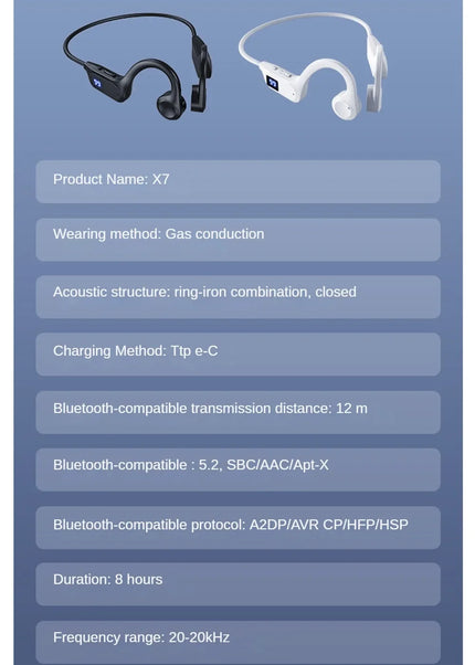 Xiaomi True Bone Conduction Wireless Earphone Bluetooth 5.2 Waterproof Open Headset HIFI Stereo 32GB MP3 Sports Earbuds New