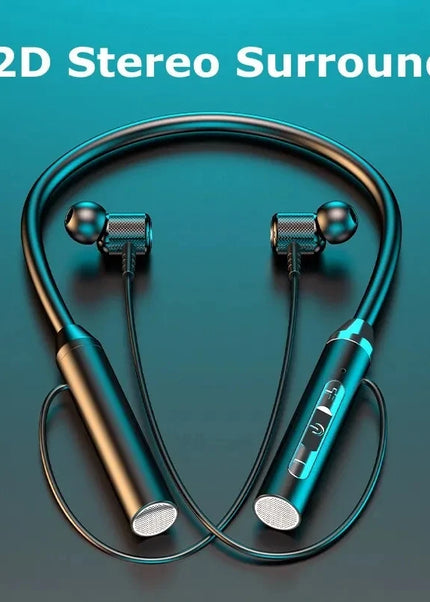 Wireless Headphones Bluetooth 5.0 Neckband Earphones Silicone Hifi 9D Stereo Sports Headset Halter Waterproof Magnetic Earbuds