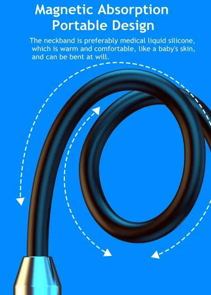Wireless Headphones Bluetooth 5.0 Neckband Earphones Silicone Hifi 9D Stereo Sports Headset Halter Waterproof Magnetic Earbuds