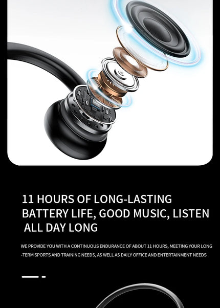 Xiaomi Mijia Real Bone Conduction Sport Headphone Wireless Earphone Bluetooth-Compatible Headset Hands-free with Mic for Running