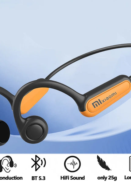 Xiaomi Mijia Real Bone Conduction Sport Headphone Wireless Earphone Bluetooth-Compatible Headset Hands-free with Mic for Running