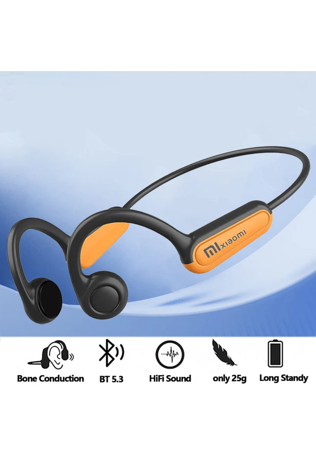 Xiaomi Mijia Real Bone Conduction Sport Headphone Wireless Earphone Bluetooth-Compatible Headset Hands-free with Mic for Running