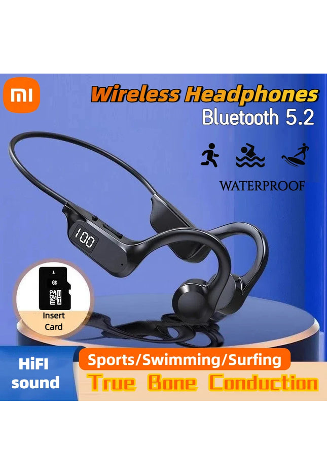 Xiaomi True Bone Conduction Wireless Earphone Bluetooth 5.2 Waterproof Open Headset HIFI Stereo 32GB MP3 Sports Earbuds New