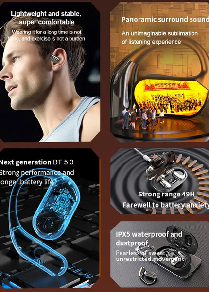 AI Translator Earbuds 144 Languages 3-in-1 Noise Cancelling Bluetooth 5.3 Headset Instant Translator Smart Voice Real Time