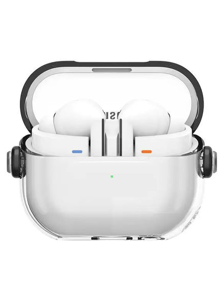 For Samsung Galaxy Buds 3/Buds 3 Pro Case Clear Cover Compatible with Cleaner with Keychain For Samsung Galaxy Buds 3 Pro Case