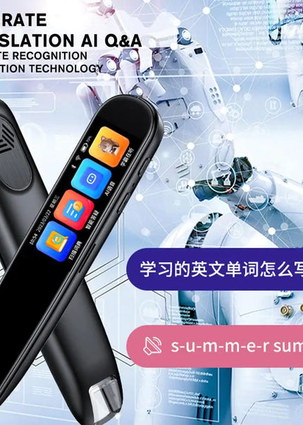 Offline Translation Pen For Teacher Student Dictionary English Intelligent Scanning Point Reading 123 Languages Translator Pen