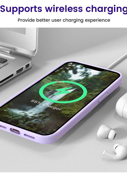 Iphone 14 pro liquid silicone case Light Pink