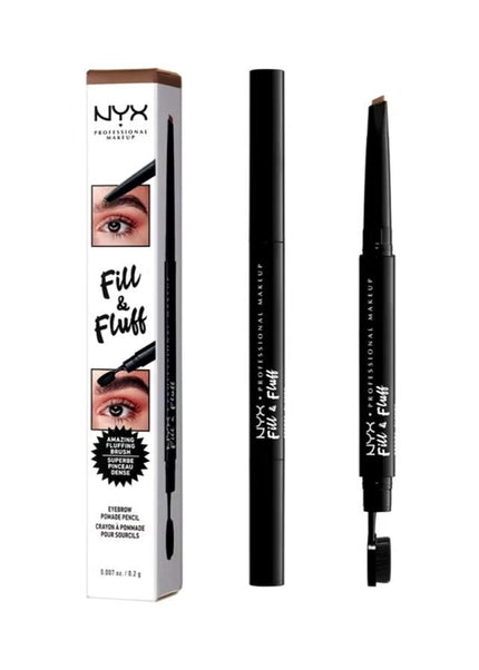 NYX PROFESSIONAL MAKEUP Fill & Fluff Eyebrow Pomade Pencil, Brunette 06