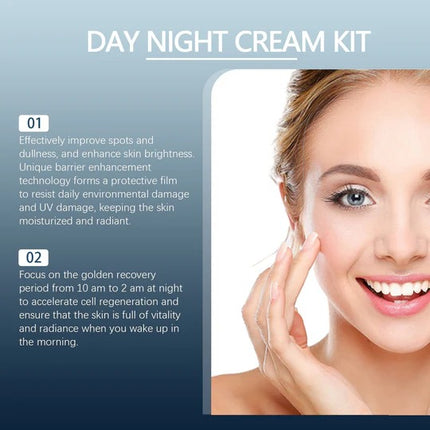Jaysuing - Day & Night Cream Kit - All-day and Night, Protective, Night Renewing, Enriched with Centella and Niacinamide, Korean Skin Care Products