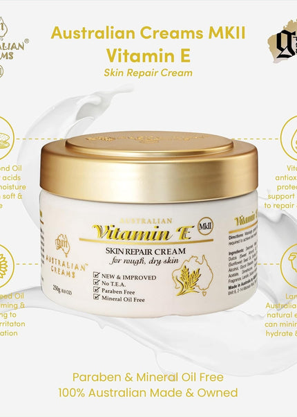 Australian Cream - Vitamin E Skin Care Cream - SKIN REPAIR CREAM 250 g