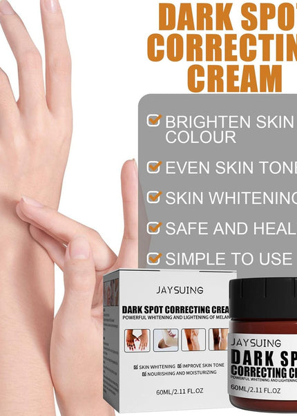 Jaysuing Dark Spot Correcting Cream with Brighten Skin Removes Sunburn Spots